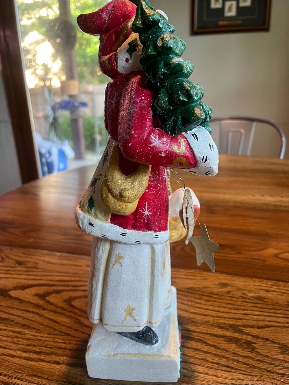 House of Hatten Handcrafted Santa with Porch 🪿 Rare Find 2002 - Picture 5 of 17